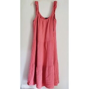 Rails Dress Maxi Womens 2XL‎ Pink Capri 100% Cotton Woven Summer Flirty Romantic